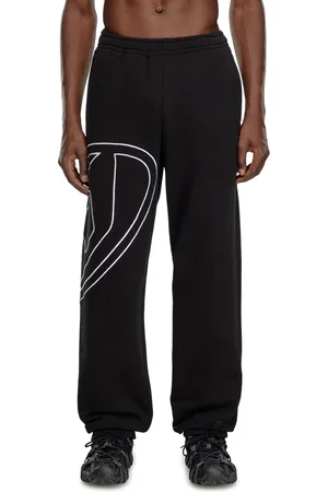 Diesel Pantaloni sportivi con maxi logo oval D Pantalone Uomo