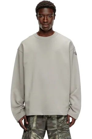 Diesel Felpa oversize con logo metallico Felpa Uomo