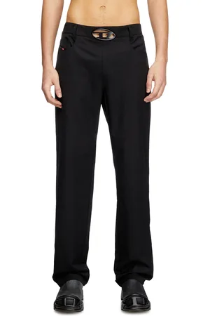 Diesel Pantaloni in misto lana con fibbia D Pantalone Uomo