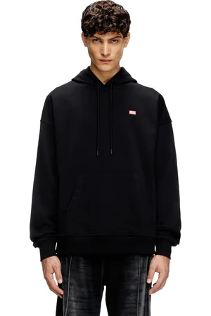 Diesel Hoodie con logo piccolo Felpa Uomo