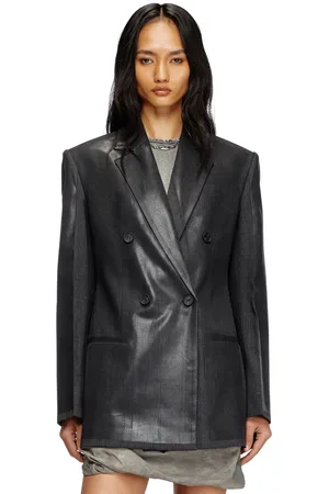 Diesel Blazer doppiopetto con coating Giacca Donna