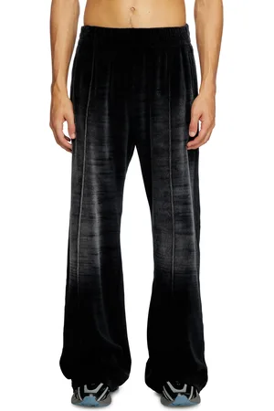 Diesel Pantaloni tuta in ciniglia sfumata Pantalone Uomo