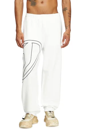 Diesel Pantaloni sportivi con maxi logo oval D Pantalone Uomo