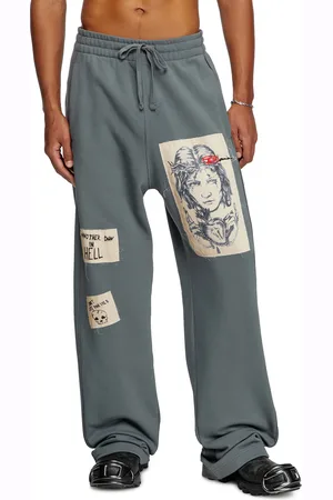 Diesel Pantaloni tuta con patch tattoo Pantalone Unisex