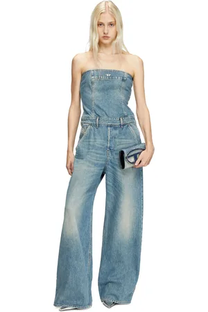 Diesel Tuta a fascia in denim Tute & salopette Donna