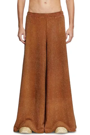 Diesel Pantaloni tuta wide con cristalli Pantalone Unisex