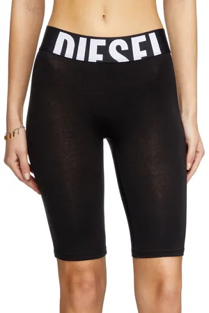 Diesel Pantaloni corti con logo tagliato Pantaloni Donna