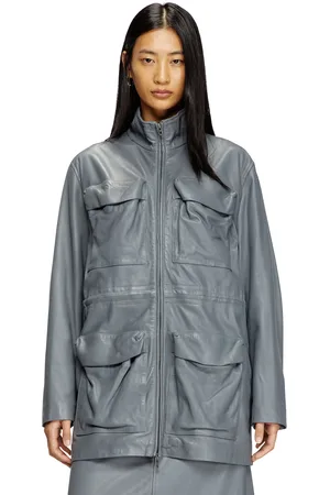 Diesel Field jacket in pelle Giacca di pelle Donna