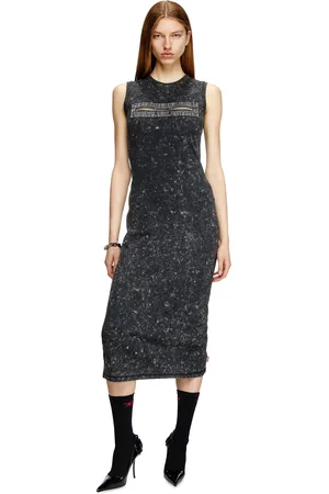 Diesel Abito senza maniche con dettaglio zip Vestito Donna