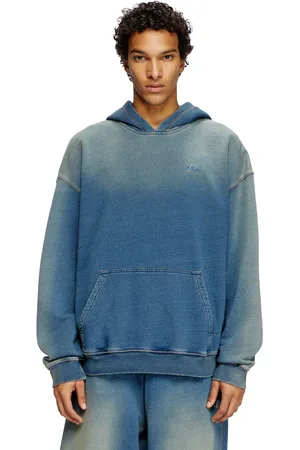 Diesel Hoodie sfumato con ricamo logo Felpa Uomo