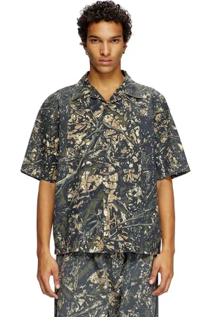 Diesel Camicia a maniche corte con stampa camo Camicia Uomo
