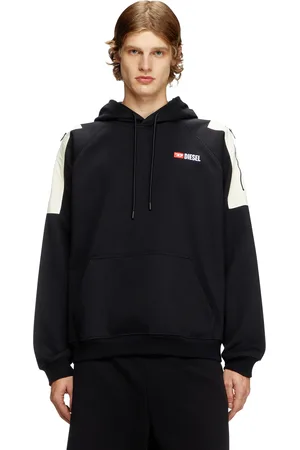 Diesel Hoodie con tasche sulle spalle Felpa Uomo