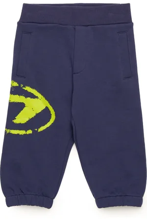 Diesel Pantaloni tuta con logo Oval D distressed Pantalone Unisex