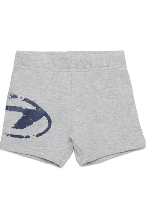 Diesel Shorts in cotone con logo Oval D distressed Short Unisex