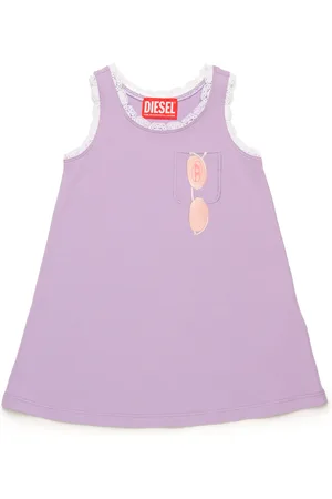 Diesel Vestito con finiture in pizzo e stampa di occhiali da sole Vestito Donna