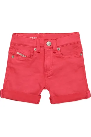 Diesel Shorts colorati in tessuto JoggJeans con risvolti Short Unisex