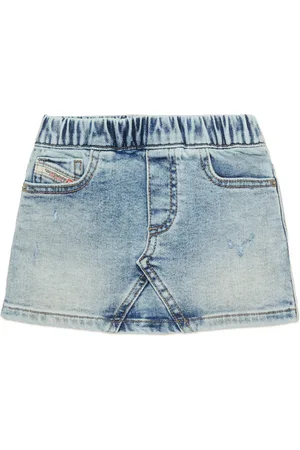 Diesel Gonna corta in JoggJeans dal look vissuto Gonna Donna