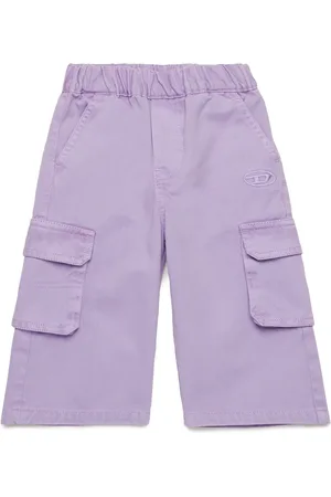 Diesel Pantaloni cargo in gabardine di cotone Pantalone Donna