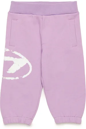 Diesel Pantaloni tuta con logo Oval D distressed Pantalone Unisex