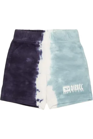 Diesel Shorts sportivi tinti a immersione con logo dégradé Short Uomo