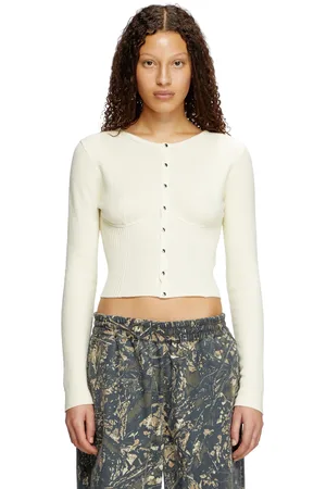 Diesel Cardigan cropped in stile bustier Maglieria Donna