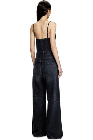 Diesel Tuta con spalline in denim batavia Tute & salopette Donna
