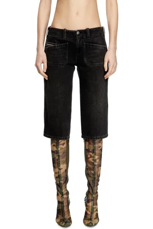 Diesel Short capri in denim Short Donna