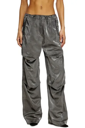 Diesel Pantaloni cargo in raso Pantalone Donna