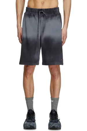 Diesel Short in felpa sfumata con micro logo Short Uomo
