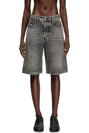 Diesel Short in denim herringbone Short Donna