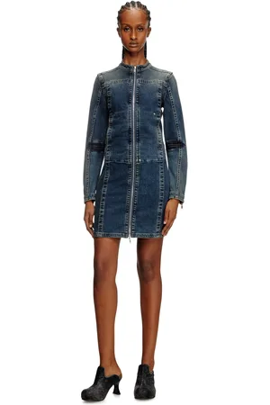 Diesel Abito corto in denim Rehab Vestito Donna
