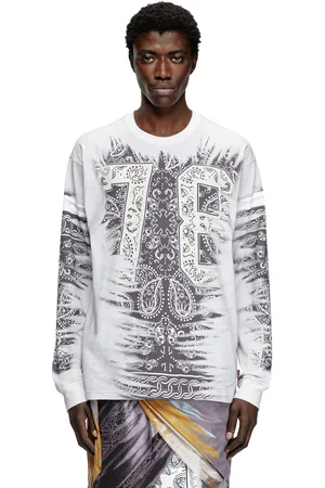 Diesel Maglia a maniche lunghe con stampa "78" T-Shirts Uomo