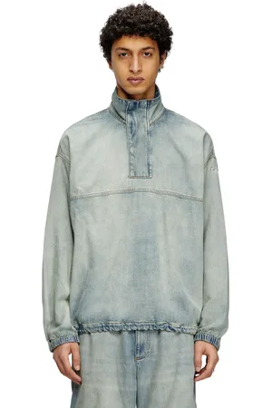 Diesel Maglia in denim leggero bicolore T-Shirts Unisex