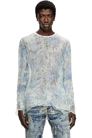 Diesel Maglione distressed con stampa floreale Maglieria Unisex