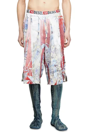 Diesel Short floreale con stampa spezzata Short Unisex