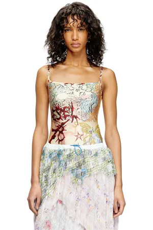 Diesel Body con stampa tattoo T-Shirt Donna
