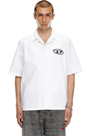 Diesel Camicia bowling con logo ricamato Camicia Uomo