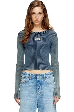Diesel Top a coste con Oval D Tops Donna