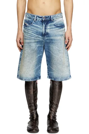 Diesel Short in denim con stampa DJ Short Uomo