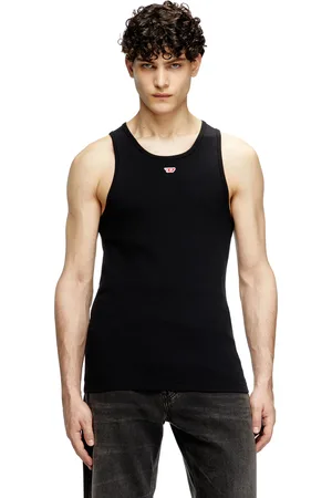 Diesel Canotta con mini logo D applicato T-Shirts Uomo