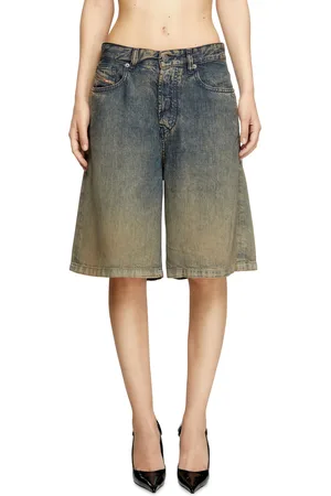Diesel Short in denim fluido dégradé Short Donna