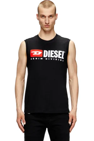 Diesel Canotta con stampa logo sul petto T-Shirts Uomo