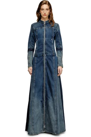 Diesel Maxi abito in Rehab denim Vestito Donna