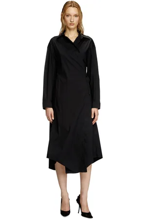 Diesel Shirt dress a portafoglio in popeline Vestito Donna