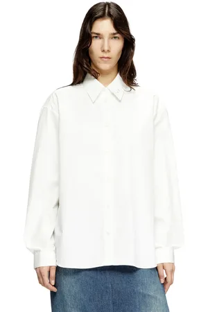 Diesel Camicia boyfriend con logo Oval D Camicia Donna