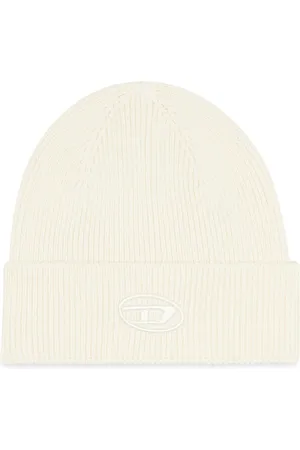 Diesel Berretto a costine con ricamo D Cappelli invernali Unisex