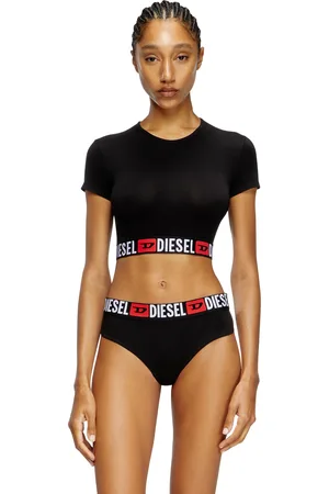 Diesel Cropped top with logo band Tops Donna