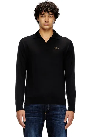Diesel Maglia in lana con colletto polo Maglieria Uomo