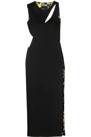 VERSACE Abito lungo dettagli cut-out