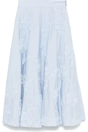 ROTATE | Gonna midi in cotone con fiori | female | | 38